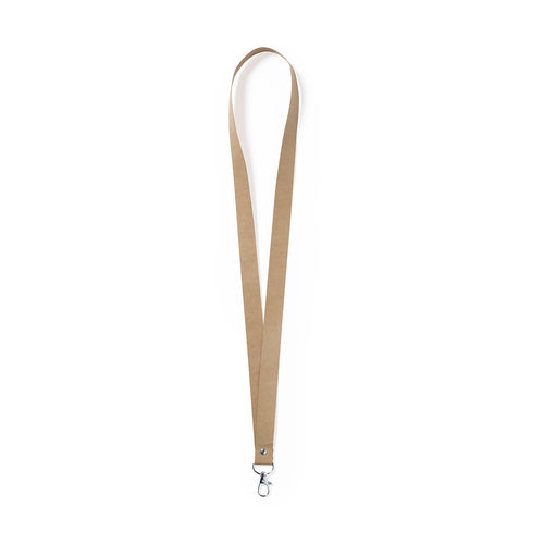 Nature line lanyard made of resistant recycled cardboard - Nerthus Personalised
