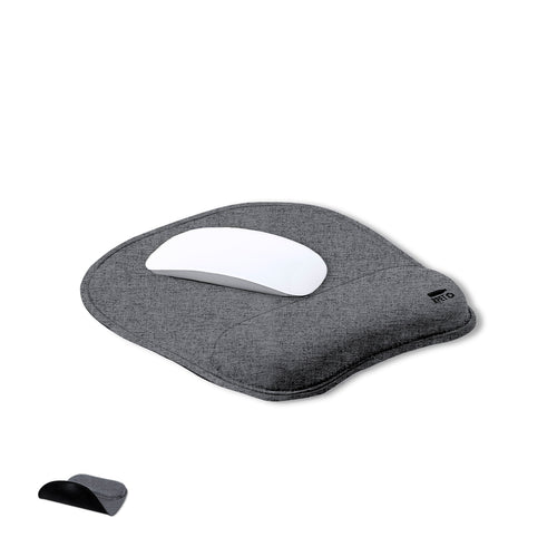 Mouse pad in soft RPET polyester, made from recycled plastic to encourage the reuse of plastic waste and help the sustainability of the planet - Freila Personalised