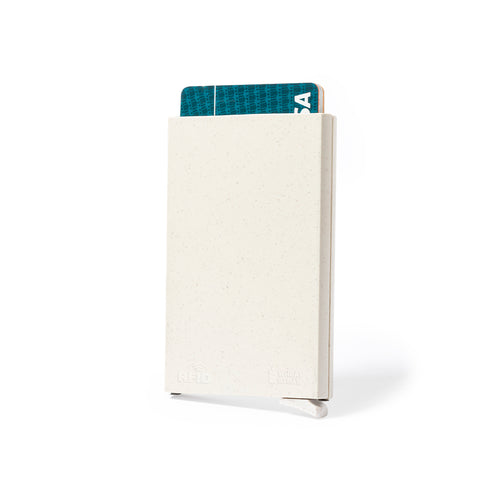 Nature line card holder made of wheat straw - Faxol Personalised