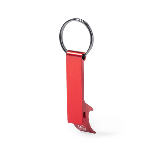 Keyring opener in recycled aluminium - Mixe Personalised