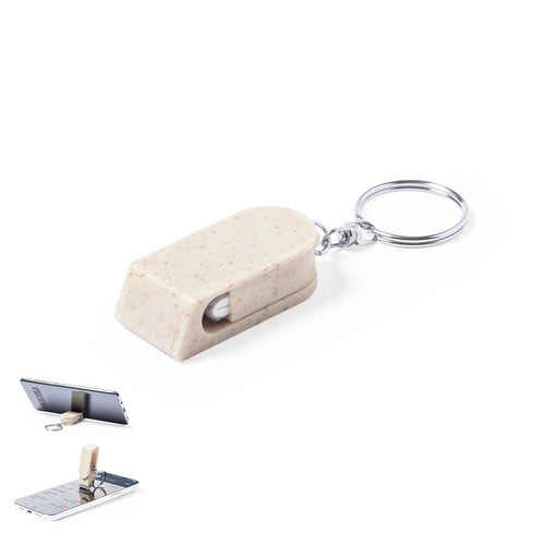 Supporta Peix Personalizzato - Portachiavi supporto per smartphone della linea natura, realizzato in fibra di grano