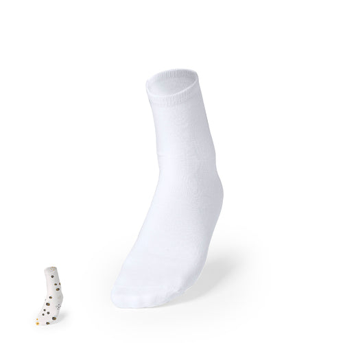 Pair of socks made of white polyester and specially designed for sublimation printing - Piodox Personalised