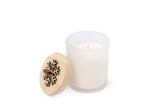Christmas design candle with vanilla scent - Lilnax Personalised