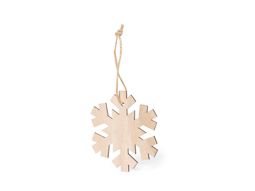 Elegant and modern Christmas ornament in soft natural wood - Fultom Personalised