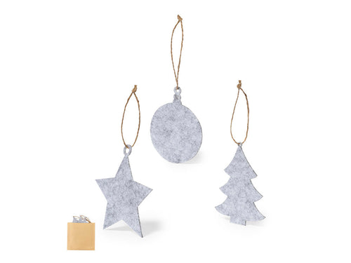 Christmas ornaments set of 3 pieces, made in soft felt - Chandun Personalised