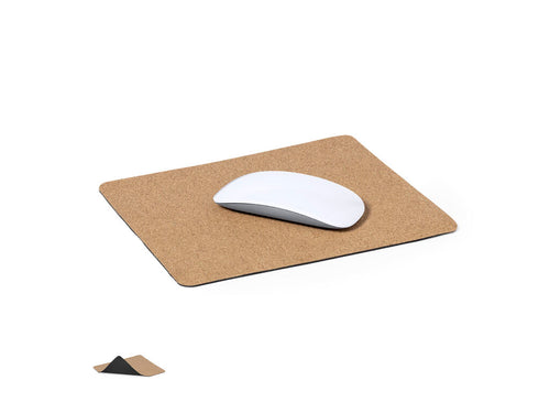 Eye-catching mouse pad made from natural cork, with a black rubber non-slip base, making sure it stays steady during use - Tonya Personalised
