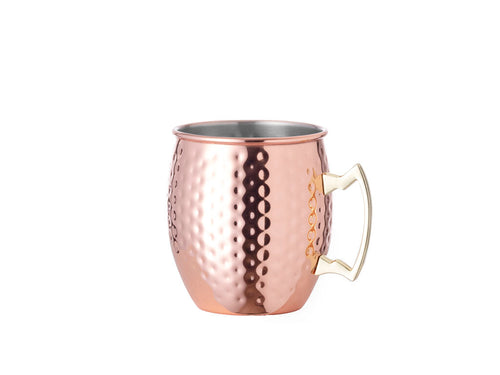 500 ml capacity mug in stainless steel with galvanised copper coating on outside - Indya Personalised