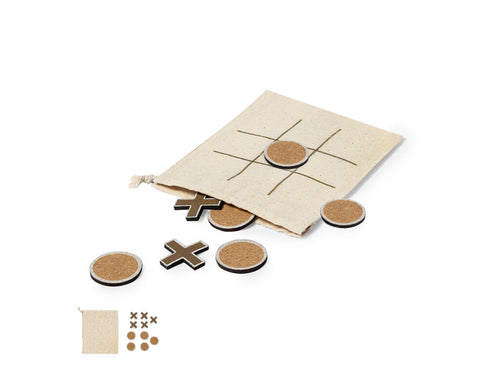 Tic-tac-toe game made in natural cork - Fornot Personalised
