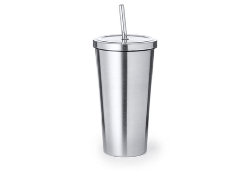 Stylish 600ml capacity double walled stainless steel thermal cup - Moder Personalised