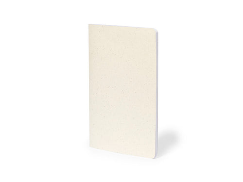 Notebook with covers made of recycled cardboard and matching stitched finish on the spine - Kanlio Personalised