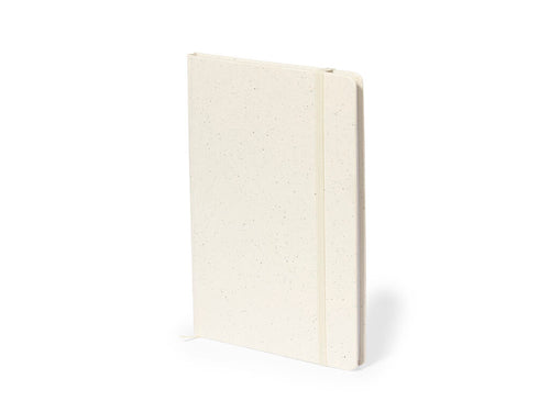A5 notepad with hard cover in strong recycled cardboard - Tempox Personalised