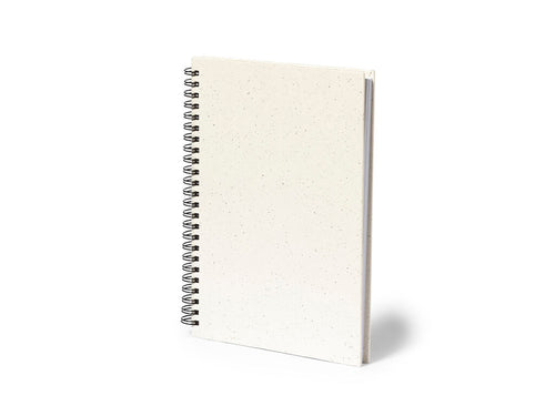 A5 ring binder notebook with hard covers, made in durable recycled cardboard - Hantiz Personalised