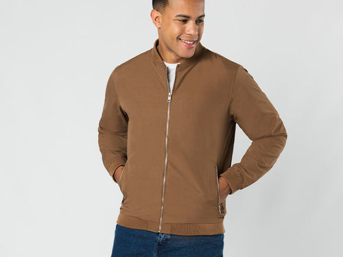 Trendy and lightweight bomber jacket with baseball collar - Pinkman Personalised