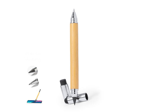 Eternal pencil and ball pen 2 in 1, made of bamboo - Zack Personalised