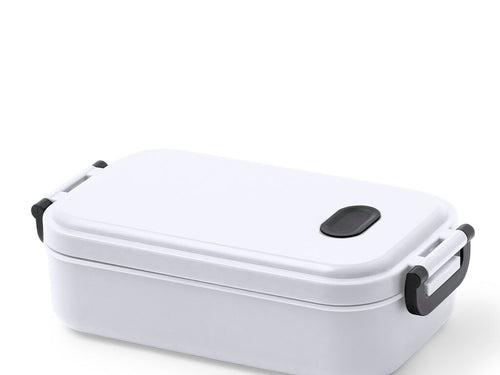 Lunch box with matte finish outside, made of recycled PP and BPA free - Alexia Personalised