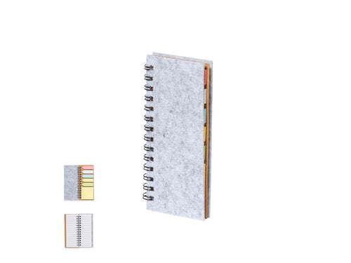 Notepad made in soft RPET felt - Aurat Personalised