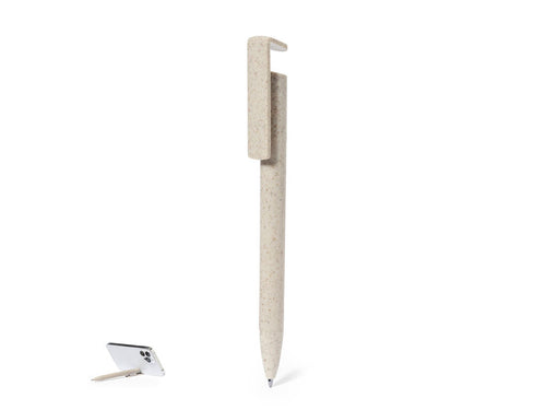 Elegant and practical ball pen made of wheat cane and ABS - Polus Personalised