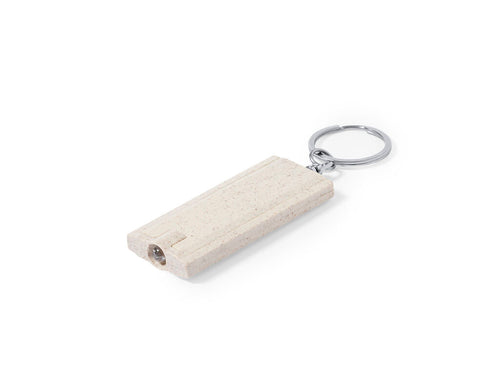 Wheat Straw and ABS keychain torch - Tasex Personalised