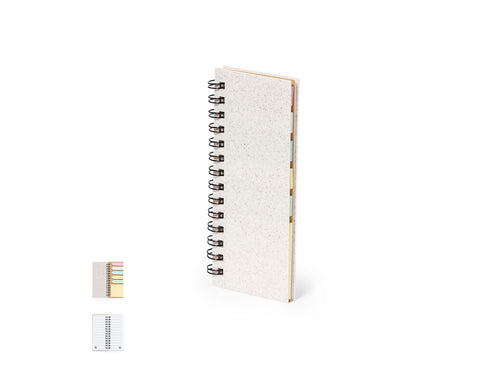 Notepad with wheat straw covers - Sorduk Personalised