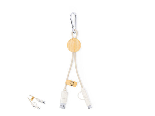 Charger cable made of wheat straw - Denny Personalised