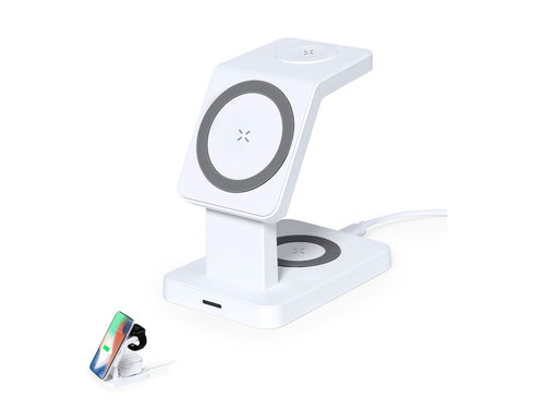 Complete 15W wireless multi-charger with gadget holder - Krastop Personalised