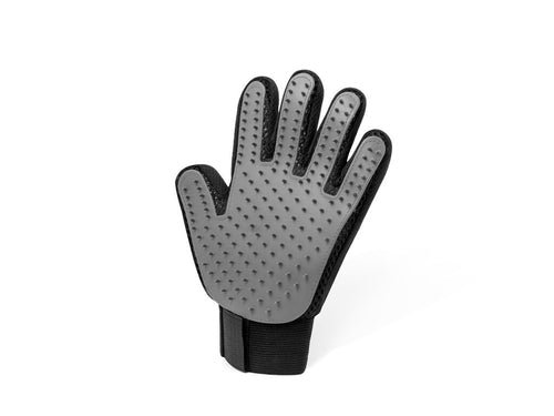 Pet brushing glove made of soft polyester and TPR - Akitax Personalised