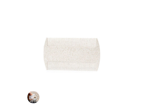 Pet comb made of wheat straw, with two brushing options adaptable to different pets - Vandyt Personalised