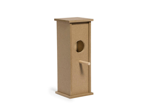 Hanging bird house made of solid wood - Fenyx Personalised