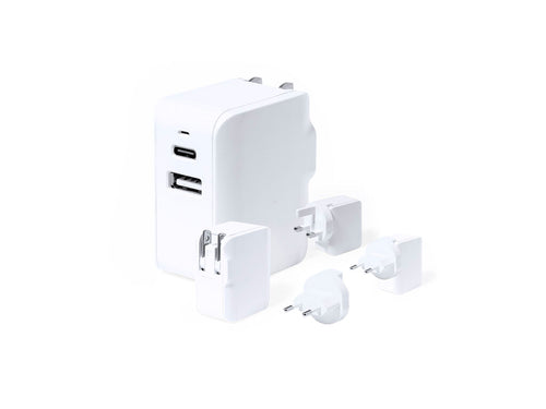 Complete plug adapter, with a compact and portable design - Vlind Personalised