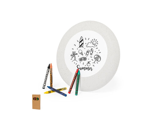 Original customisable frisbee made of wheat cane - Ashen Personalised