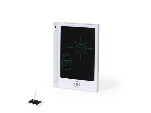 LCD writing tablet made of resistant material, with magnetic fixing and pen holder - Arraky Personalised