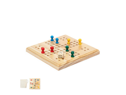 Entertaining parcheesi game made of wood - Thumper Personalised