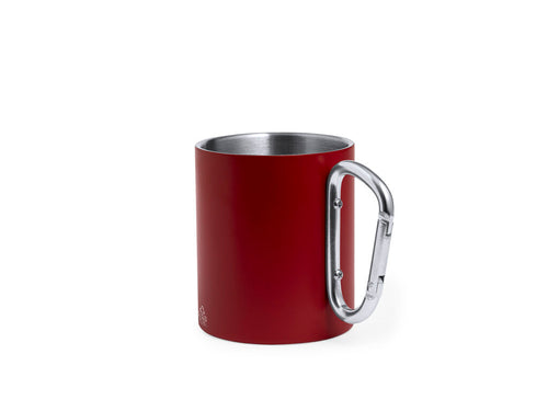 Recycled Stainless Steel double wall mug of 300 ml capacity - Lecrer Personalised