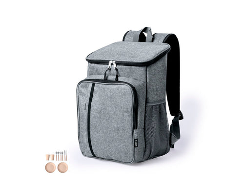 Picnic cooler backpack made in durable, high quality 600D RPET - Shira Personalised