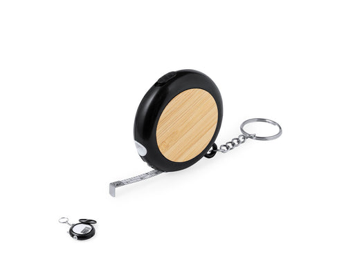 Handy flexometer made of resistant combination of bamboo and ABS, with integrated multi-tool in body and lid closure - Wilco 1m Personalised
