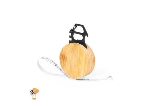 Multi-tool with 7 functions, made of stainless steel and bamboo - Denwa 1m Personalised