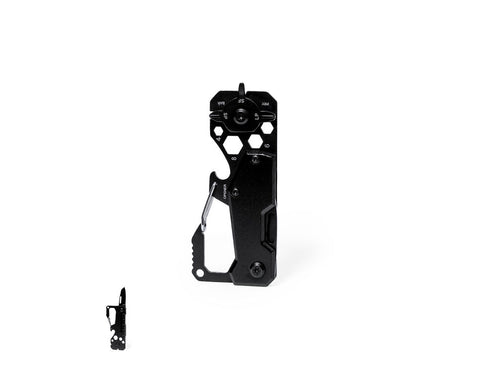 Superb multi-tool made of Aluminium and stainless steel with black finish - Valixia Personalised