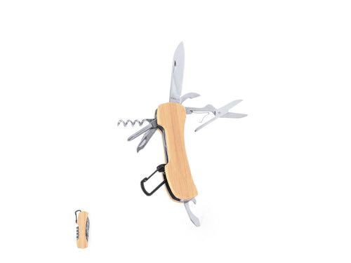 Multi-purpose knife made of stainless steel and soft bamboo - Kasuki Personalised