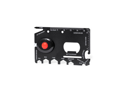 Handy multi-tool made of stainless steel and finished in black - Vireon Personalised