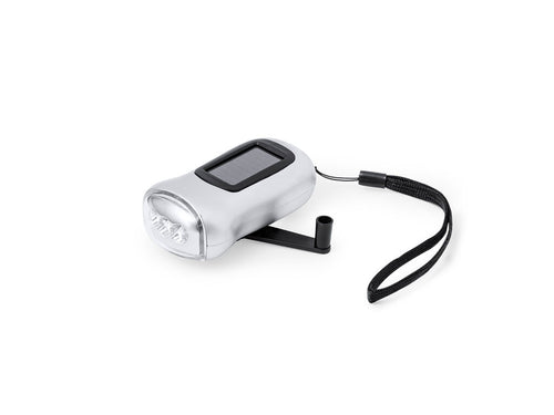 Handheld solar torch, made of resistant ABS - Rogla Personalised