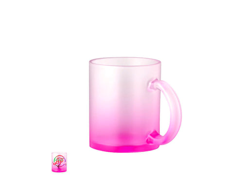 Matt finish borosilicate glass mug with a capacity of 350 ml - Osaka Personalised