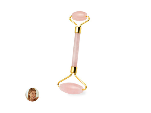 High quality face roll made in pink jade stone - Zynka Personalised