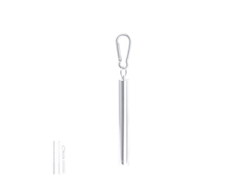 Reusable and extendable stainless steel straw - Jexor Personalised