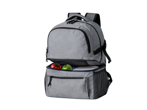Multipurpose backpack made of durable 600D RPET polyester, with an urban and practical design - Gaslin Personalised