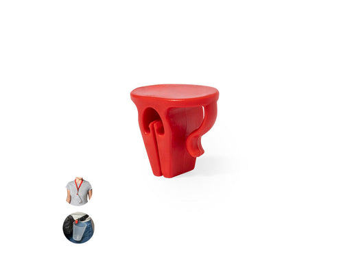 Practical cup holder clip made of resistant ABS - Tusca Personalised