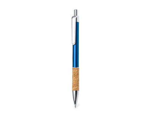 Stylish cork and Aluminium ball pen with push-button mechanism - Zenet Personalised