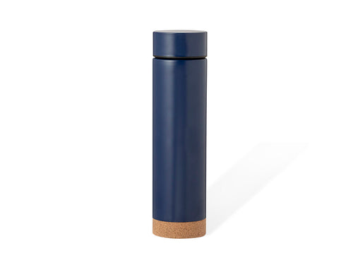 470 ml capacity stainless steel thermos with cork base - Dantek Personalised