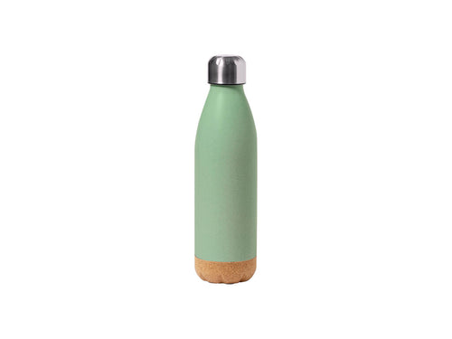 650 ml capacity bottle in a combination of veined PE with a base in natural cork - Stroud Personalised