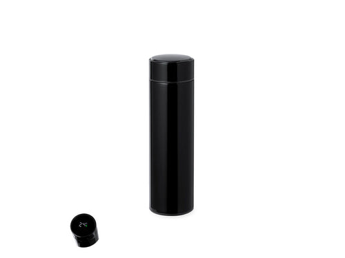 High quality, double-wall, 450 ml capacity thermal flask with tactile temperature gauge integrated in the cap - Sutung Personalised