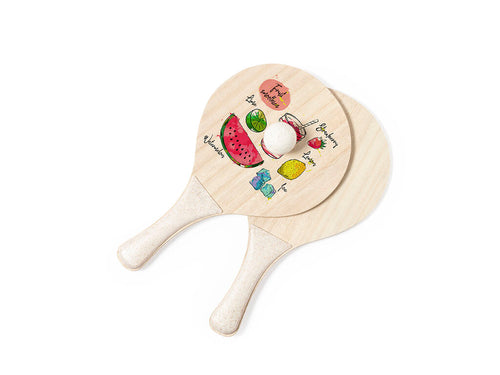 Pair of beach rackets especially design for sublimation printing - Zaxia Personalised